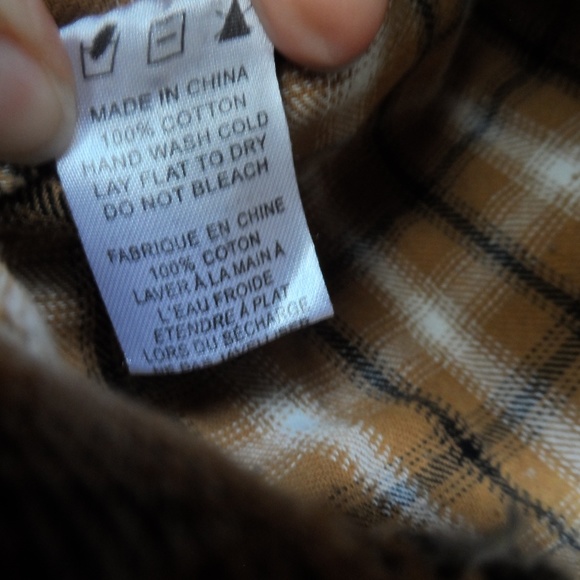 Plaid zip up hooded shirt/jacket - Picture 2 of 4